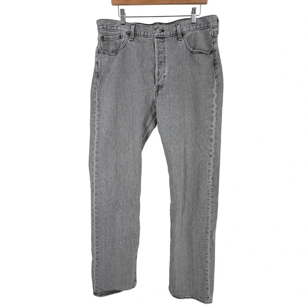 Levi's 501 Mens Gray Button Fly Jeans W36 L36‎